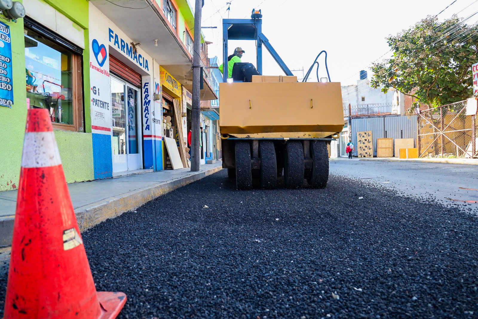 El gobierno de Blanca Angulo da continuidad a la mejora de calles de Chiautempan